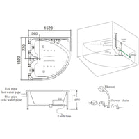 Thumbnail for BT-150150 Corner Air/Whirlpool