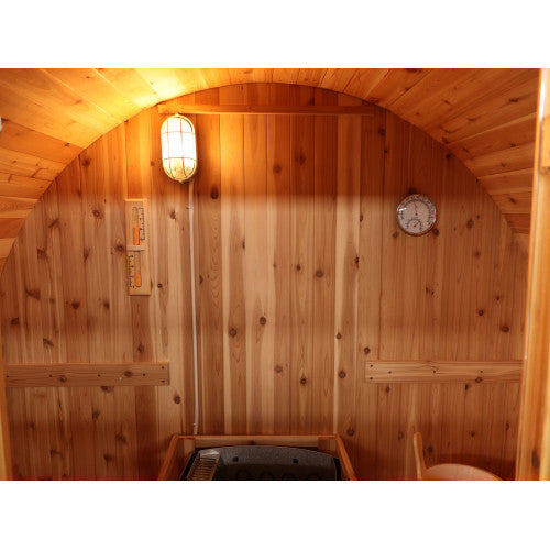 SunRay Solace 2-Person Traditional Barrel Sauna