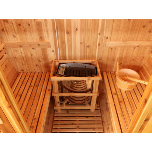 SunRay Solace 2-Person Traditional Barrel Sauna