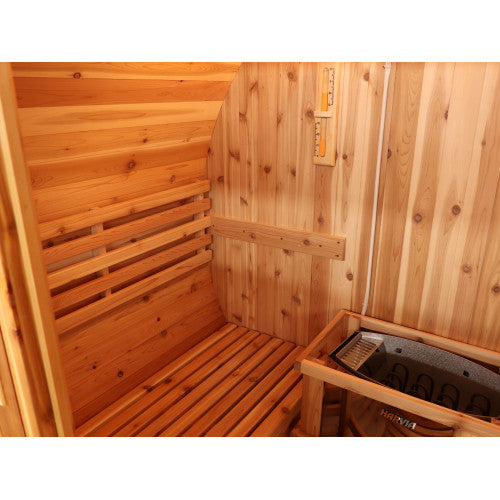 SunRay Solace 2-Person Traditional Barrel Sauna