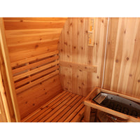 Thumbnail for SunRay Solace 2-Person Traditional Barrel Sauna