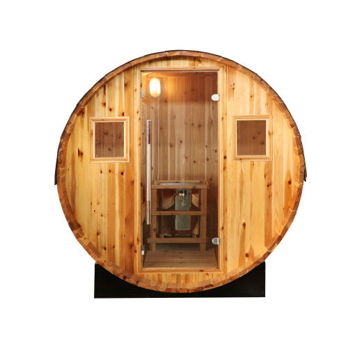 SunRay Solace 2-Person Traditional Barrel Sauna