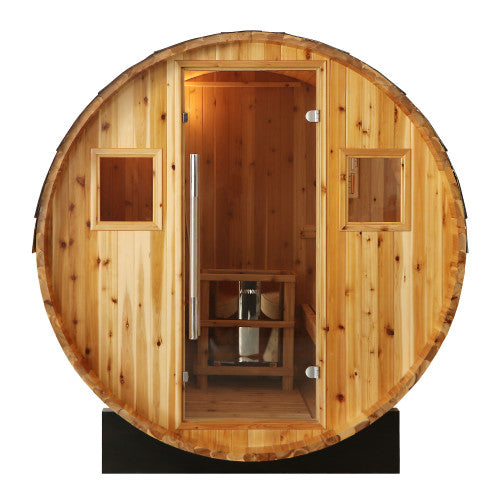 SunRay Aurora 2-4 Person Traditional Barrel Sauna