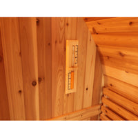 Thumbnail for SunRay Oasis 2-4 Person Traditional Canopy Barrel Sauna