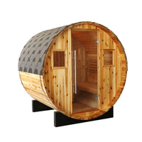 Thumbnail for SunRay Aurora 2-4 Person Traditional Barrel Sauna