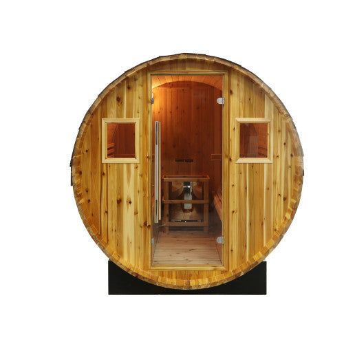 SunRay Galley 4-Person Traditional Barrel Sauna