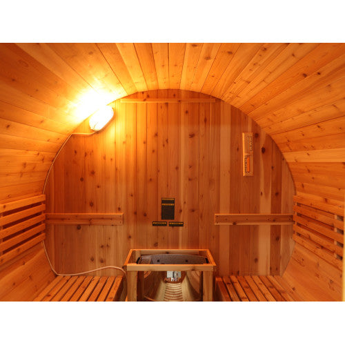 SunRay Galley 4-Person Traditional Barrel Sauna