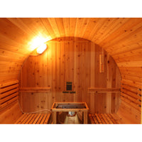 Thumbnail for SunRay Galley 4-Person Traditional Barrel Sauna