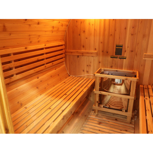 SunRay Galley 4-Person Traditional Barrel Sauna