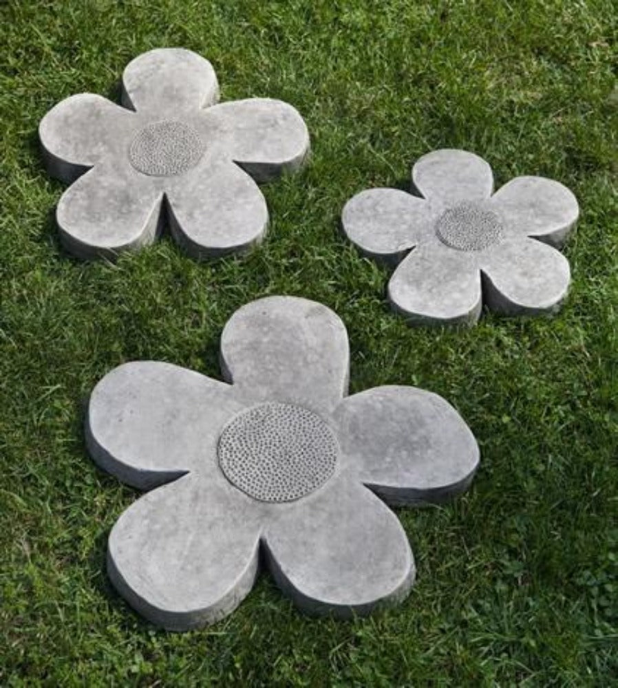 Campania International Cast Stone Flower Power Stepping Stone Stone Series Campania International 