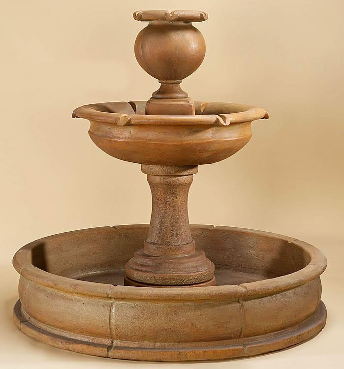 Cannes Pond Outdoor Cast Stone Garden Fountain Fountain Tuscan 