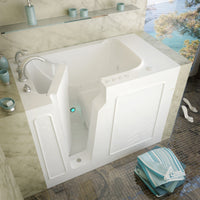 Thumbnail for MediTub Walk-In 29 x 52 Left Drain White Whirlpool & Air Jetted Walk-In Bathtub Walk In Tubs MediTub 