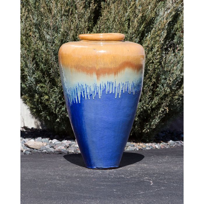 Oil Jar FNT40351 Ceramic Vase Complete Fountain Kit Vase Fountain Blue Thumb 