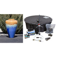 Thumbnail for Oil Jar FNT40351 Ceramic Vase Complete Fountain Kit Vase Fountain Blue Thumb 