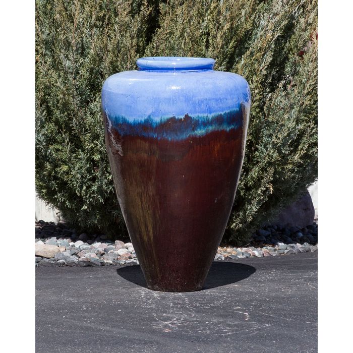 Oil Jar FNT40357 Ceramic Vase Complete Fountain Kit Vase Fountain Blue Thumb 