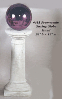 Thumbnail for Frammento Gazing Globe Stand Cast Stone Outdoor Asian Collection Columns Tuscan 