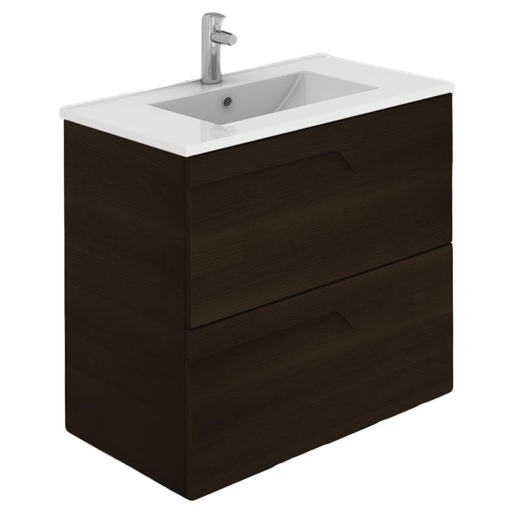 Eviva Vitta 24″ Modern Bathroom Vanity with White Integrated Porcelain Sink Vanity Eviva Wenge 