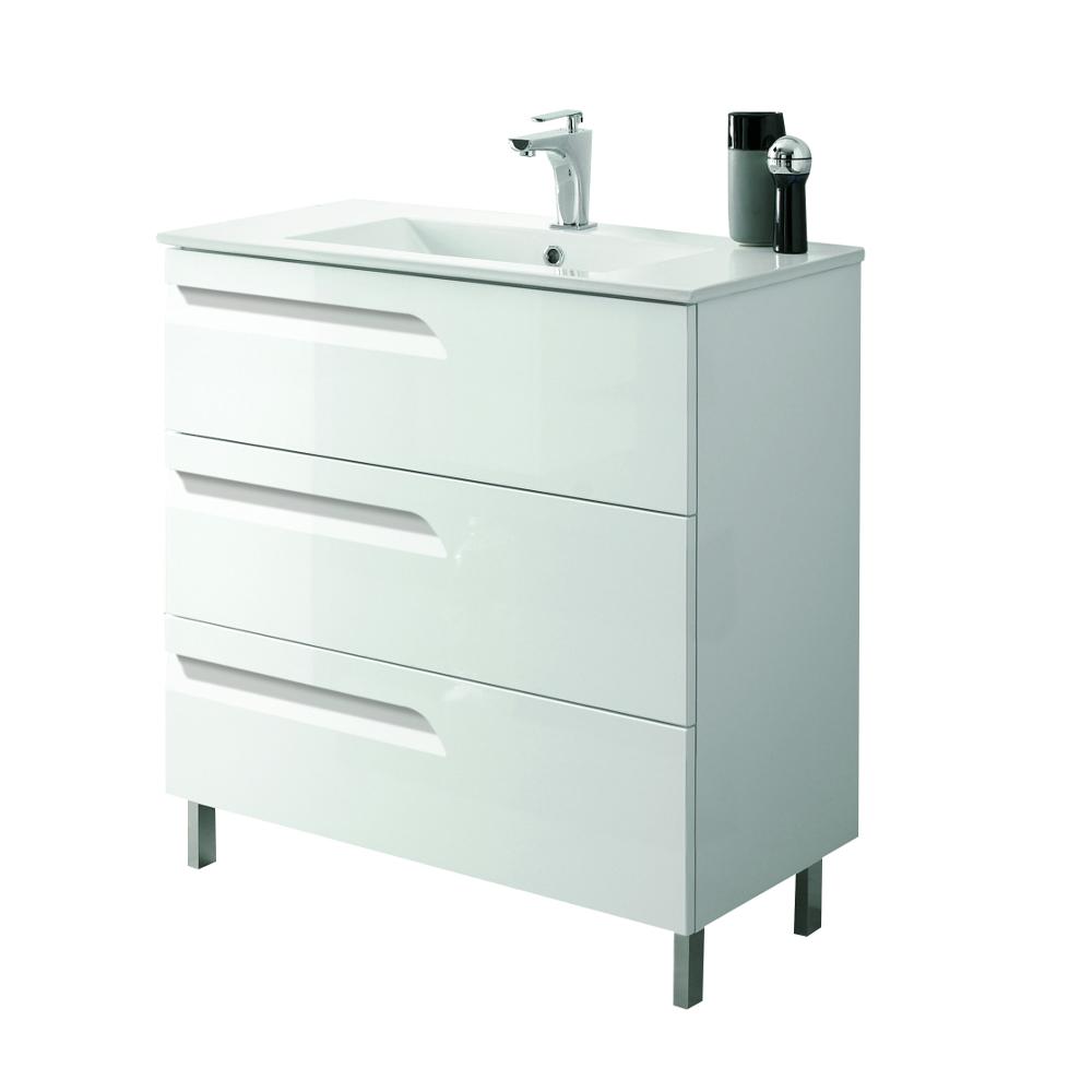 Eviva Vitta 24″ Modern Bathroom Vanity with White Integrated Porcelain Sink Vanity Eviva White 