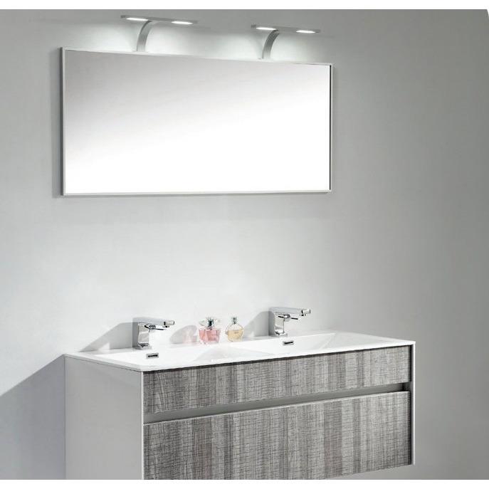 Eviva Ashy 48" Wall Mount Modern Vanity Set High Gloss Ash Gray with White Integrated double Sink Vanity Eviva 