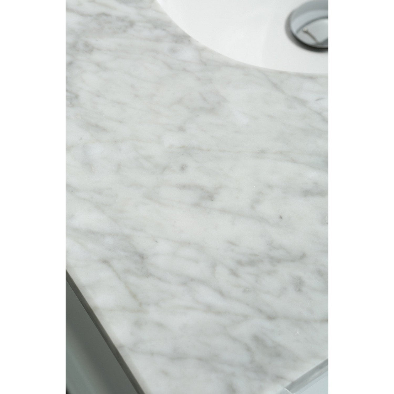 Eviva New York 30" White Vanity, with White Marble Carrera Counter-top, & Sink Vanity Eviva 