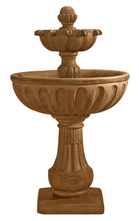 Thumbnail for Valeria Two Tier Outdoor Cast Stone Garden Fountain Fountain Tuscan 