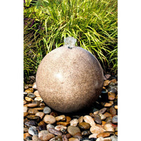 Thumbnail for Real Stone Fountains ABART4916 16″ Yellow Granite Sphere Fountain Fountain Blue Thumb 