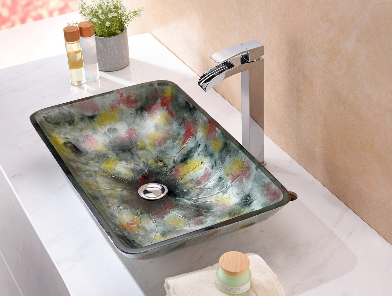 ANZZI Voce Series LS-AZ191 Vessel Sink - Glass Bathroom Sink ANZZI 