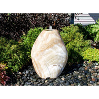 Thumbnail for Real Stone Fountains ABART6230 30″ Yellow Onyx - Almond Fountain Kit Fountain Blue Thumb 