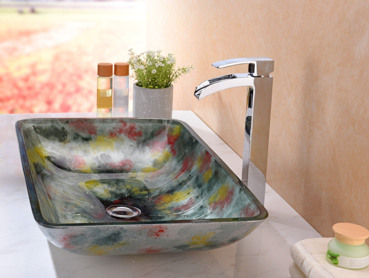 ANZZI Voce Series LS-AZ191 Vessel Sink - Glass Bathroom Sink ANZZI 