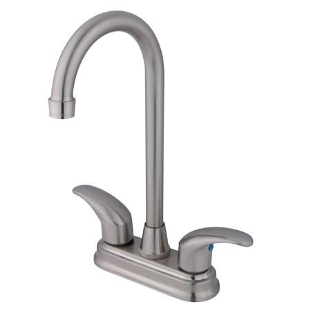 Kingston Brass GKB6498LL Water Saving Legacy Bar Faucet, Satin Nickel Kitchen Faucet Kingston Brass 