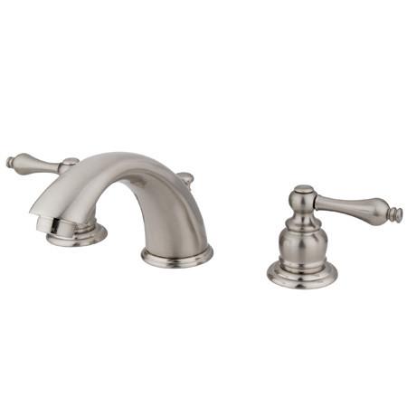 Kingston Brass GKB978AL Water Saving Victorian Widespread Lavatory Faucet, Satin Nickel Bathroom Faucet Kingston Brass 