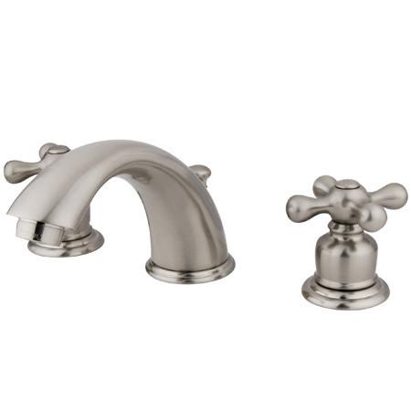 Kingston Brass GKB978X Water Saving Victorian Widespread Lavatory Faucet, Satin Nickel Bathroom Faucet Kingston Brass 