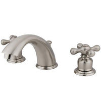 Thumbnail for Kingston Brass GKB978X Water Saving Victorian Widespread Lavatory Faucet, Satin Nickel Bathroom Faucet Kingston Brass 