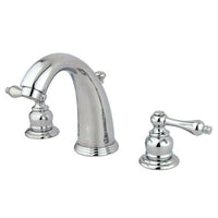 Thumbnail for Kingston Brass GKB981AL Water Saving Victorian Widespread Lavatory Faucet, Chrome Bathroom Faucet Kingston Brass 