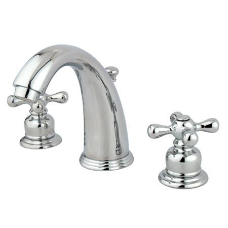 Kingston Brass GKB981AX Water Saving Victorian Widespread Lavatory Faucet, Chrome Bathroom Faucet Kingston Brass 