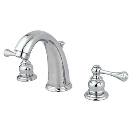 Kingston Brass GKB981BL Vintage Widespread Lavatory Faucet, Chrome Bathroom Faucet Kingston Brass 
