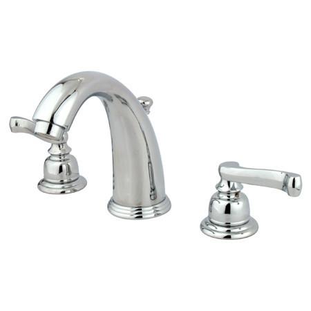 Kingston Brass GKB981FL Water Saving Royale Widespread Lavatory Faucet, Chrome Bathroom Faucet Kingston Brass 