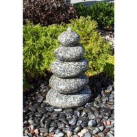 Thumbnail for Real Stone Fountains ABART7330 30″ Speckled Granite - Cairn Fountain Kit Fountain Blue Thumb 