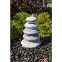 Thumbnail for Real Stone Fountains ABART7430 30″ White Gray Marble - Cairn Fountain Kit Fountain Blue Thumb 